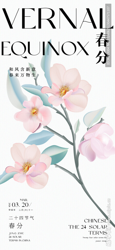 花卉節(jié)氣海報(bào)