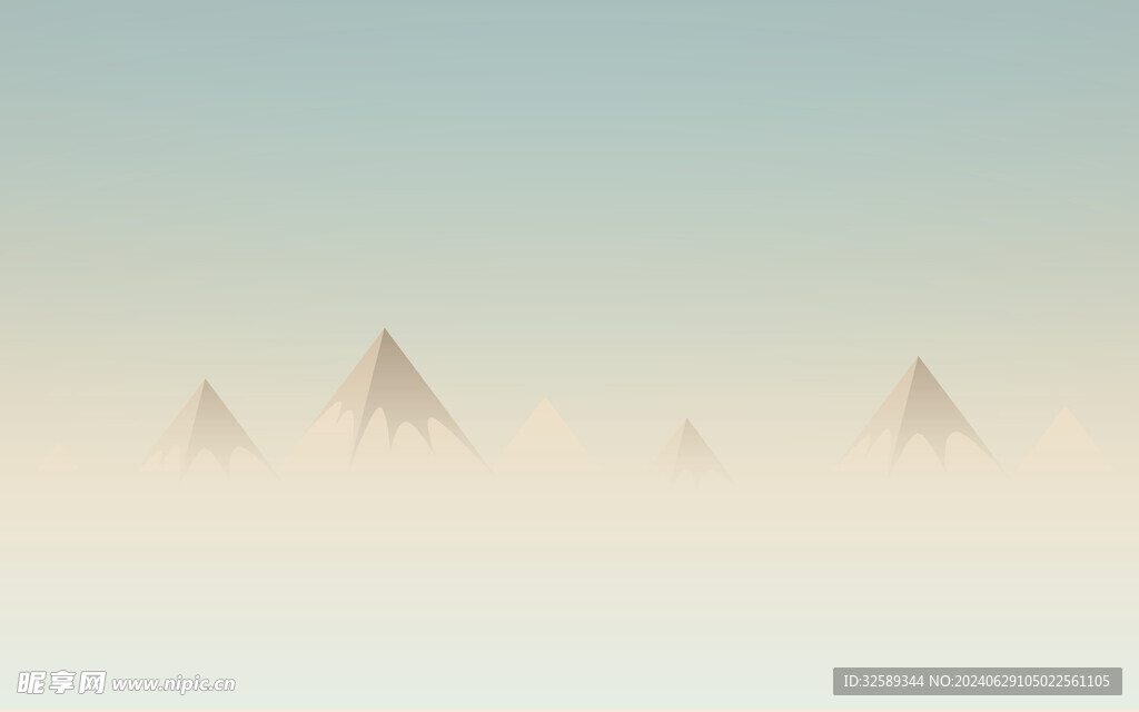 卡通山背景