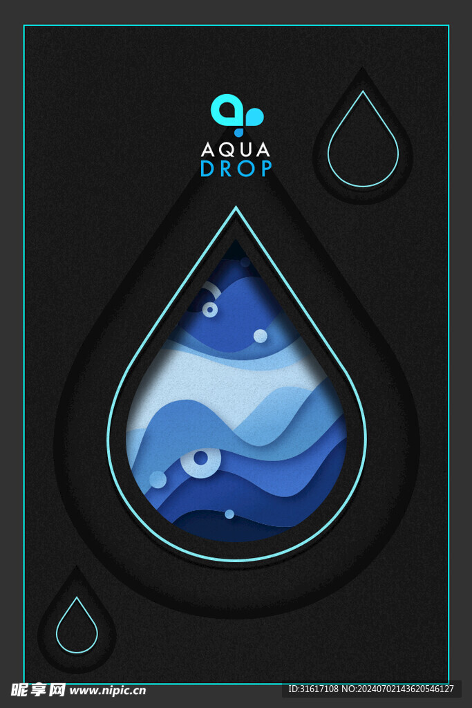 世界水日卡片模板