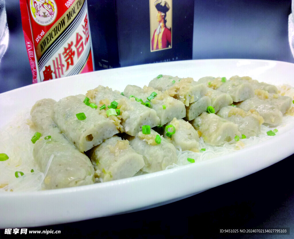 粉絲蒸魚卷