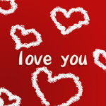 賀卡封面情人節(jié)love you