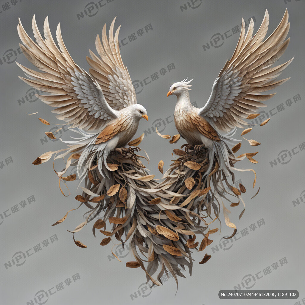 雙鳳和鳴 展翅高飛
