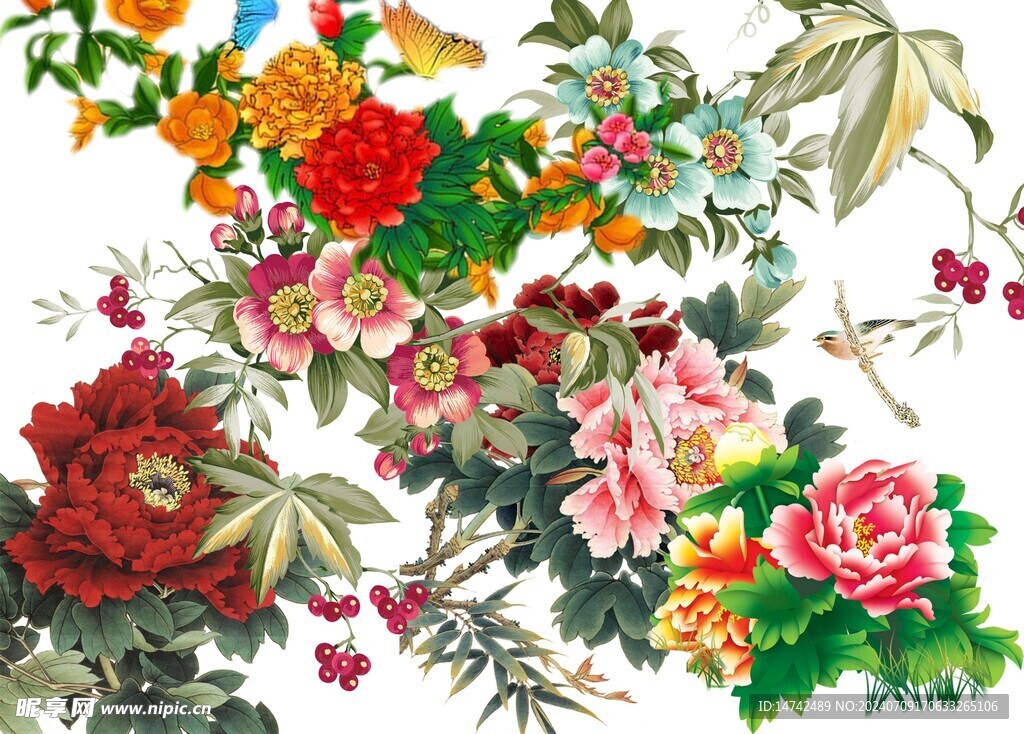 國(guó)花牡丹花