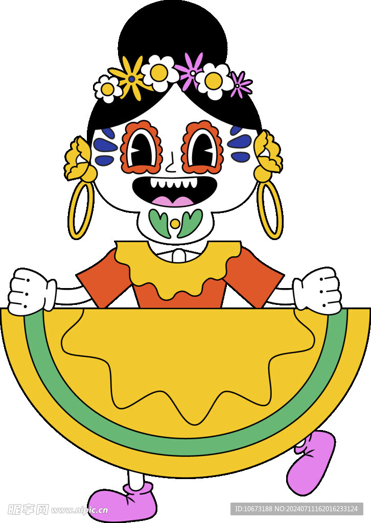彩色骷髏高清圖片