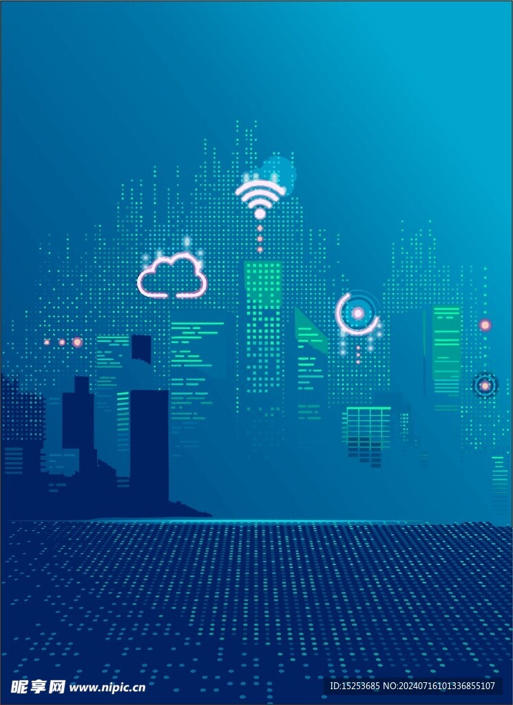 信號科技風背景