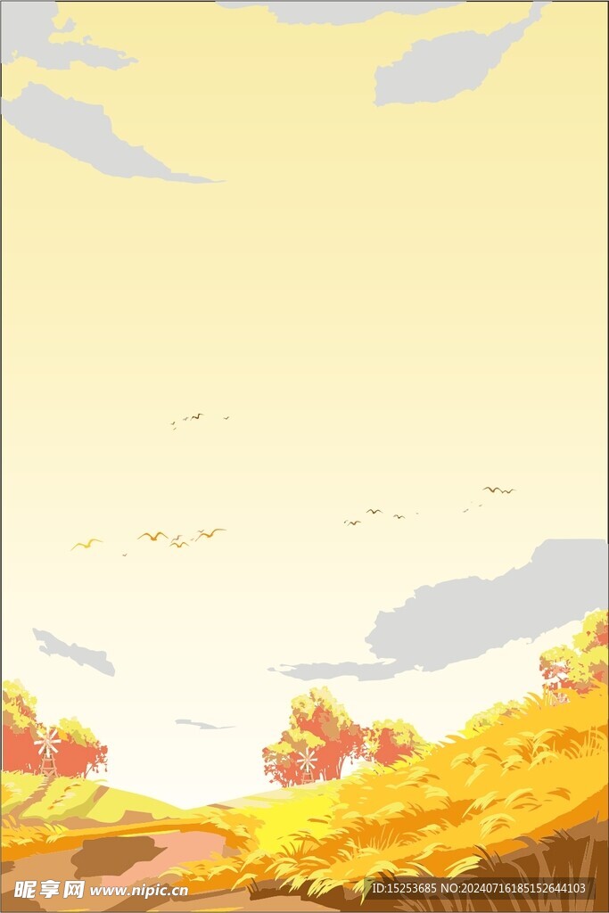 傳統節日二十四節氣立秋背景圖