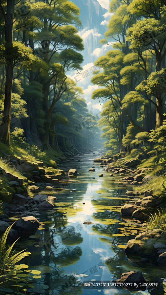 河流  森林
