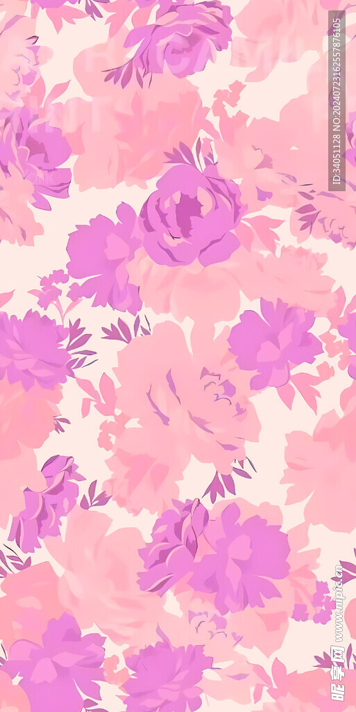 水彩花素材