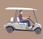 景區 四座敞篷車 觀光車 