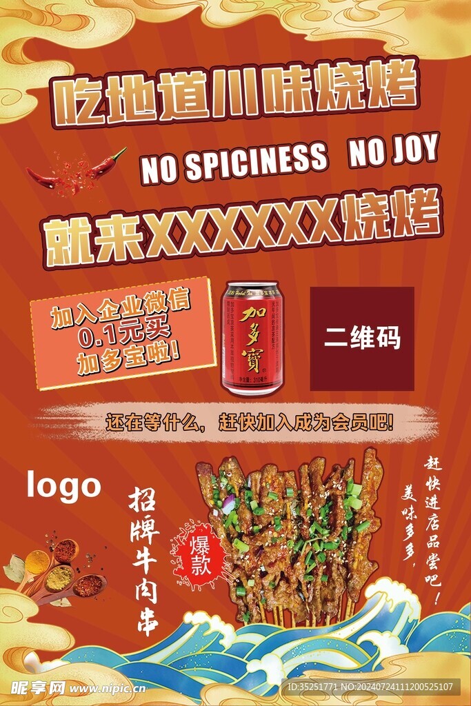 燒烤海報