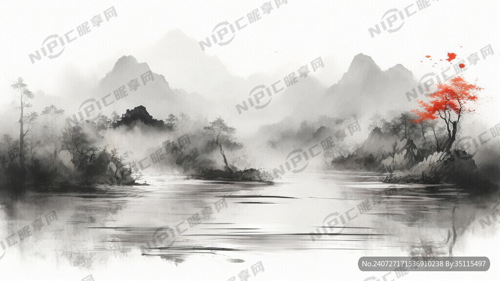 池塘背景圖