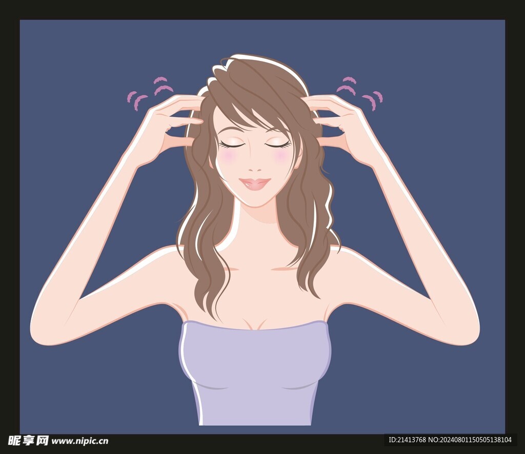 清潔美容女人