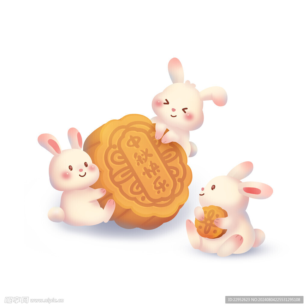 中秋節(jié)可愛兔子