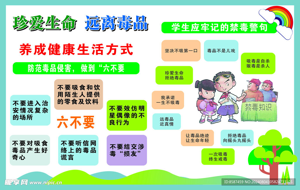 禁毒海報