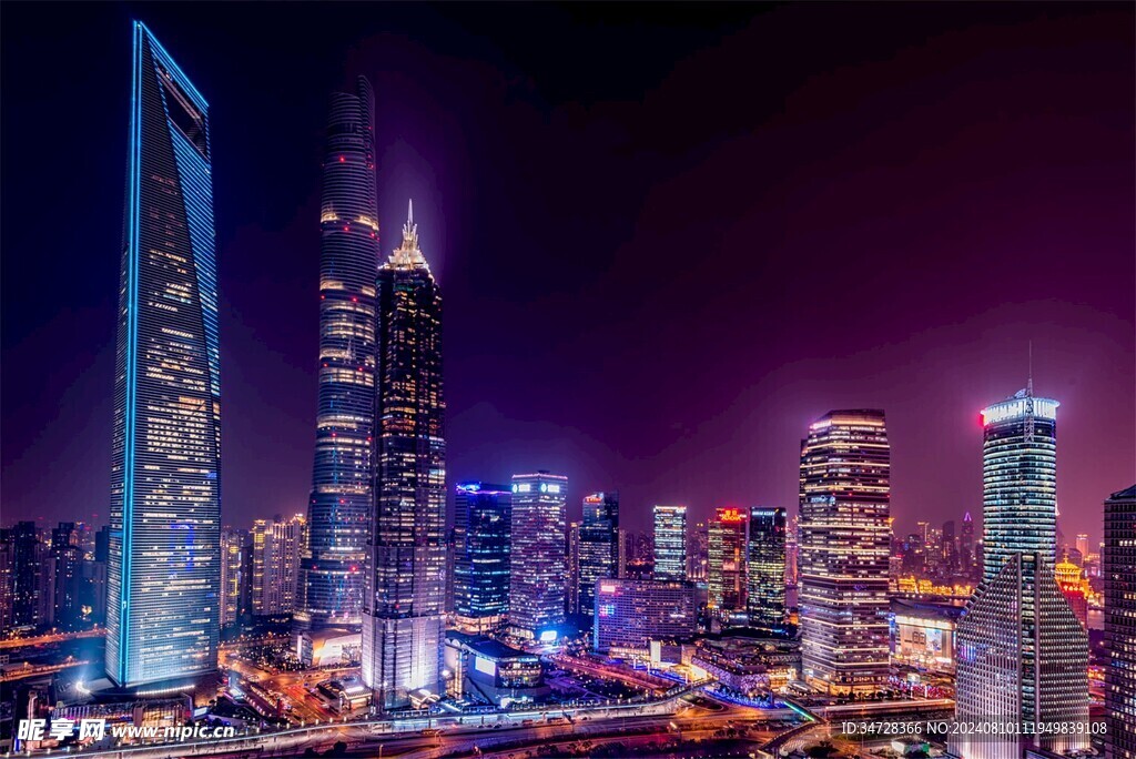 上海  浦東  夜景 東方明珠