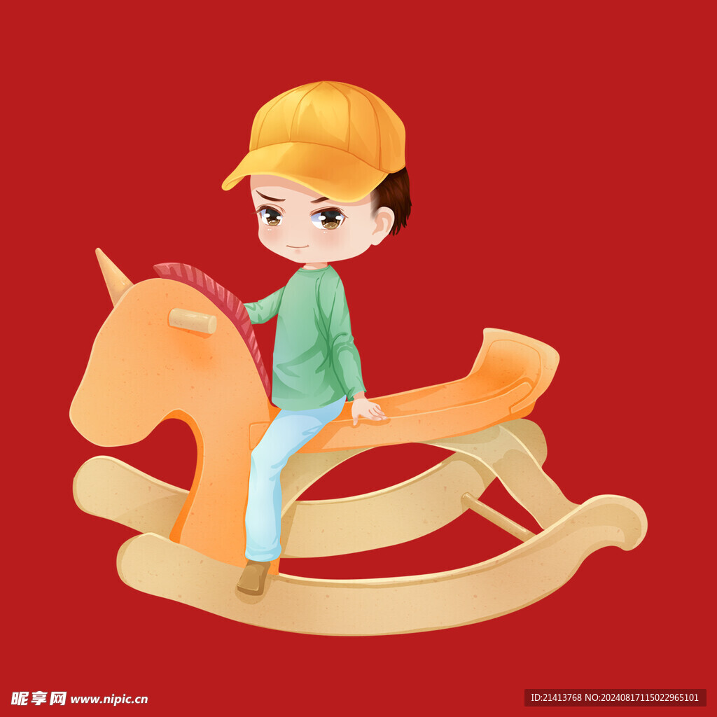 手繪兒童男孩