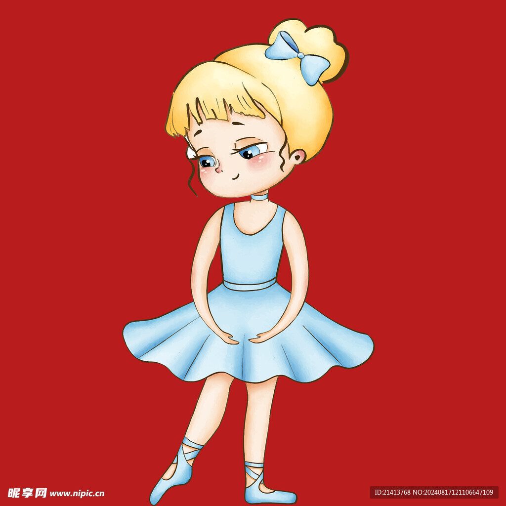 手繪兒童女孩