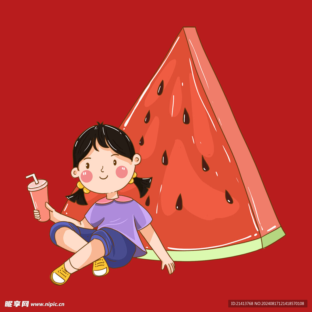 手繪兒童女孩