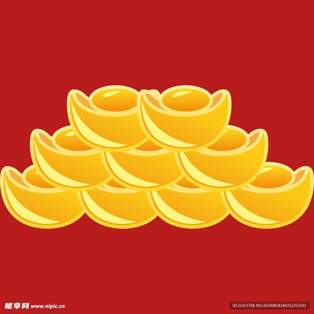 元寶錢幣素材