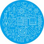 生物科技線條標志矢量圖標