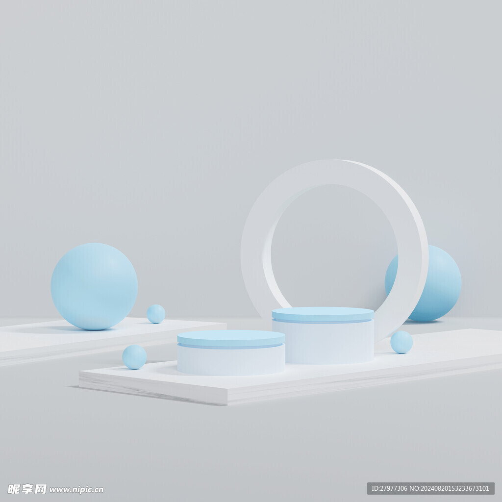 C4D展臺背景