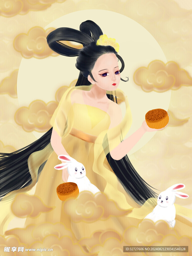 中秋節國潮風海報