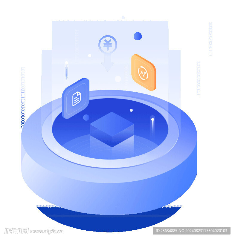 3D質(zhì)感 科技圖標(biāo) 