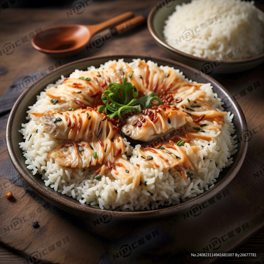魚皮包飯