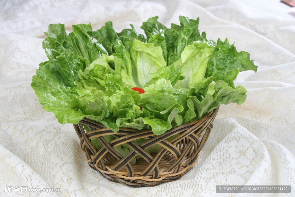 生菜心沾醬