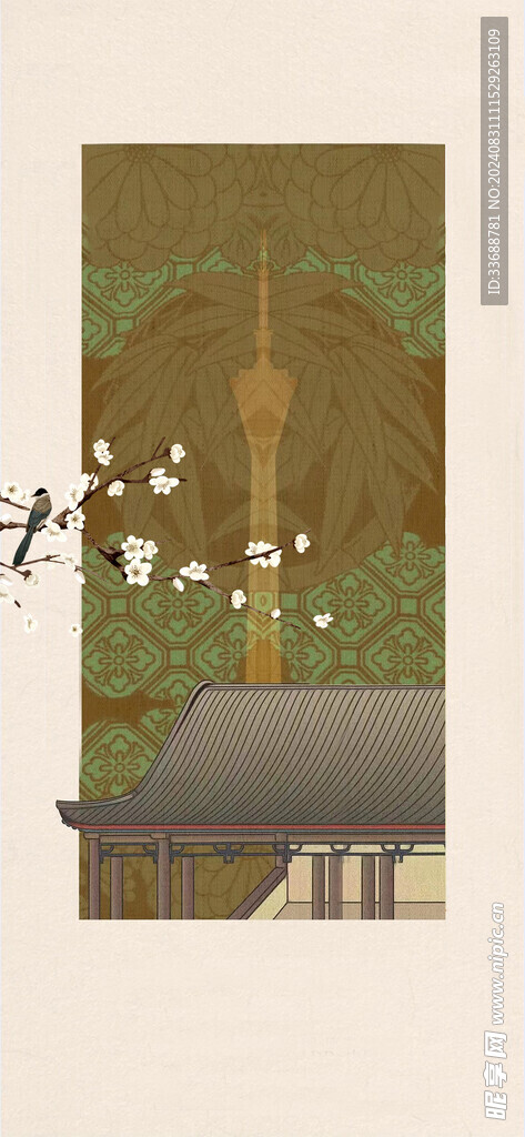 中國風古畫海報