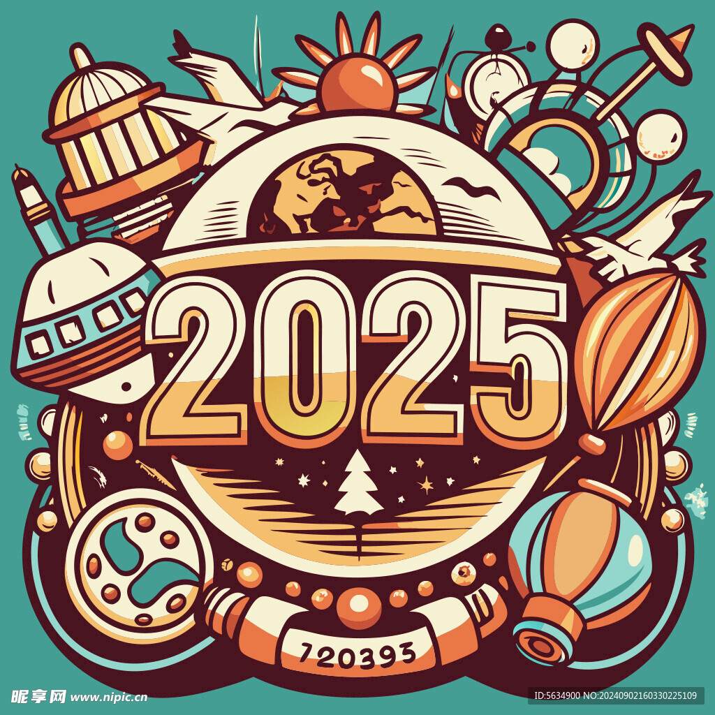 2025矢量卡通插畫