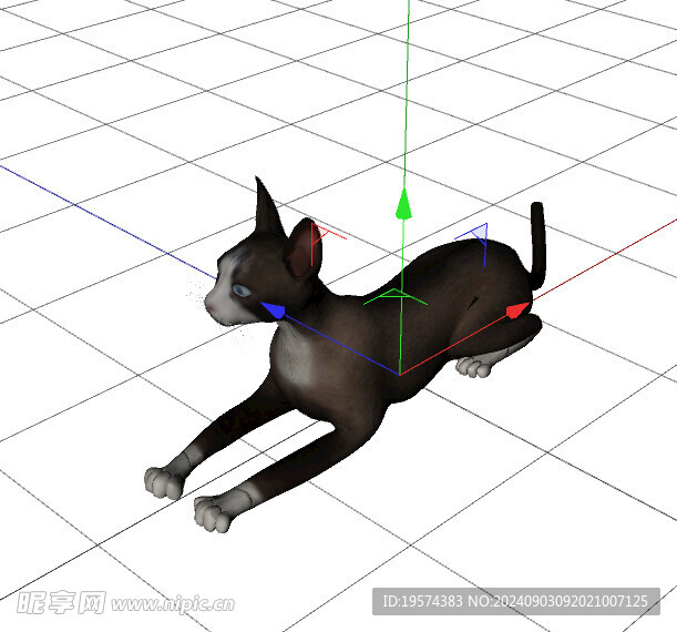 C4D模型 貓