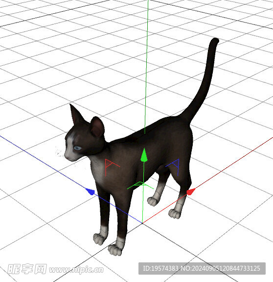 C4D模型 貓