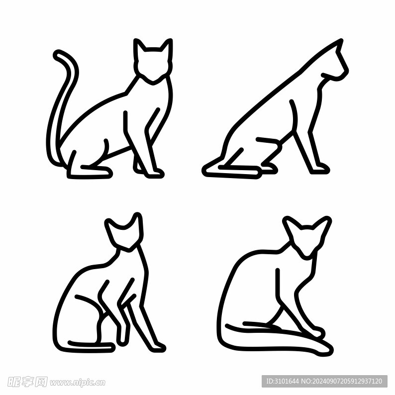 矢量貓咪