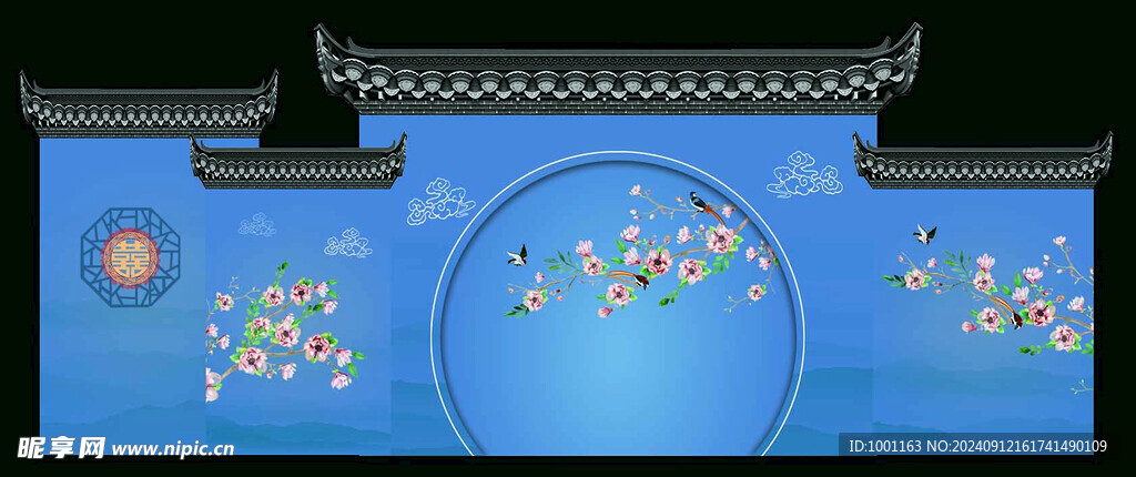 藍(lán)色背景