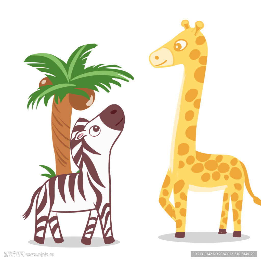 卡通斑馬插畫