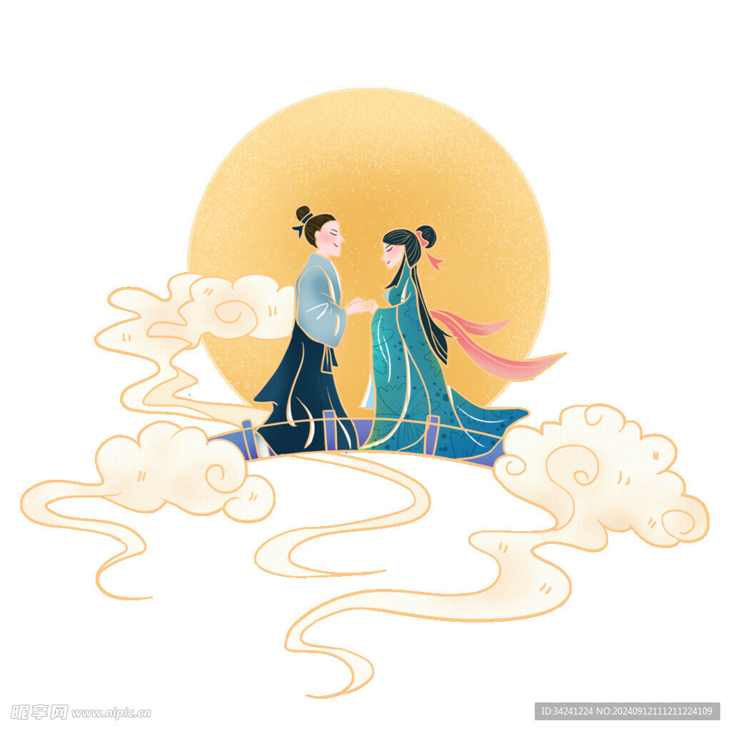 七夕情人節(jié)古風(fēng)素材