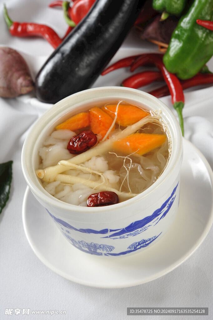 鮮人參紅棗雪蛤湯