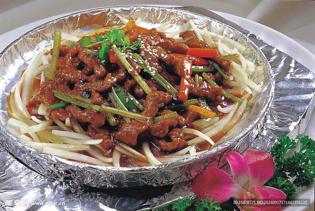 鐵板石烤牛肉