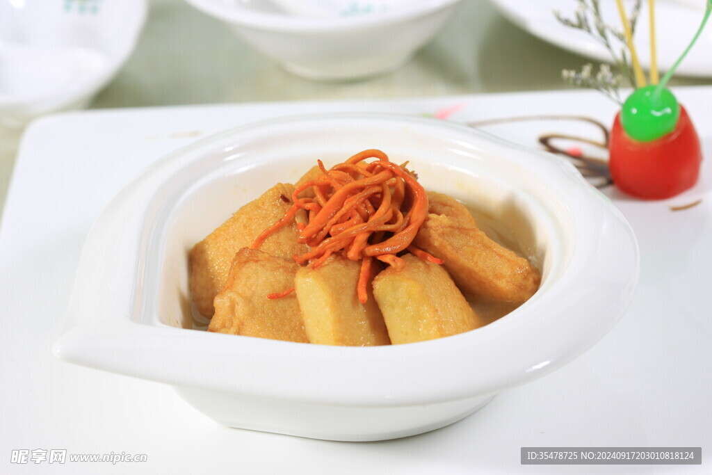 蟲草魚豆腐