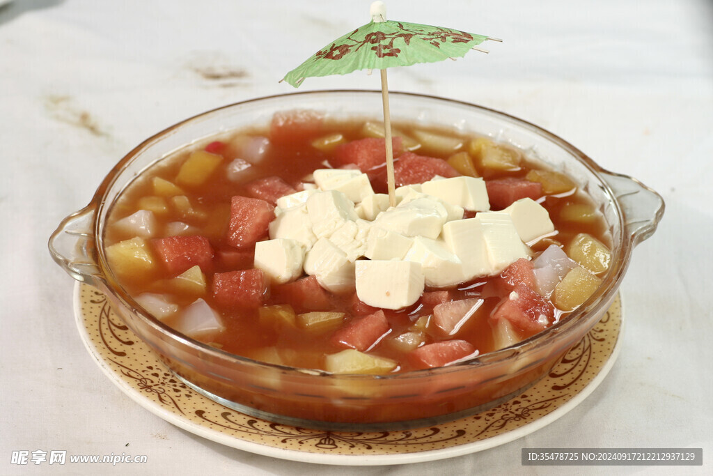 冰鎮果粒豆花
