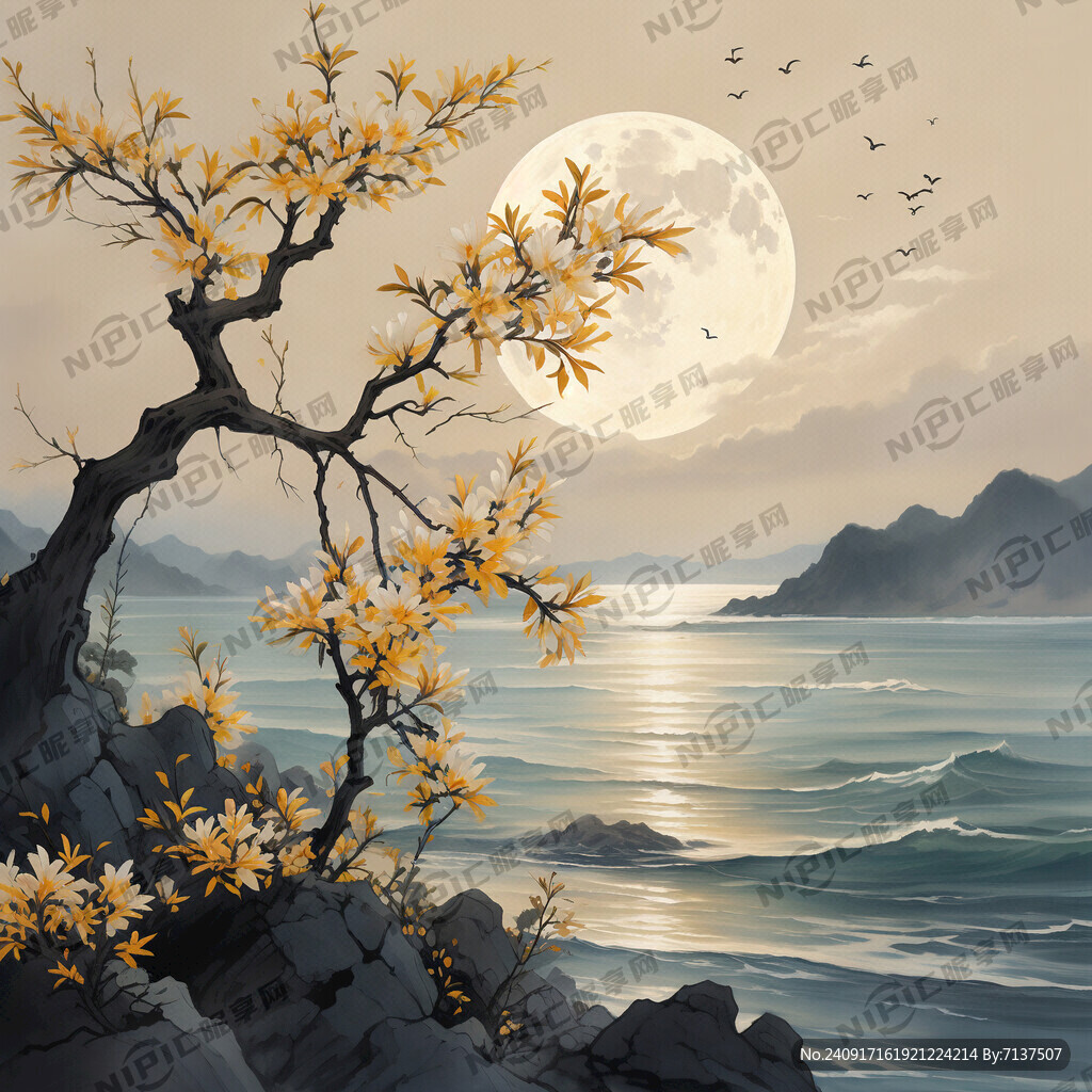 桂花樹  海上生明月天涯共此時
