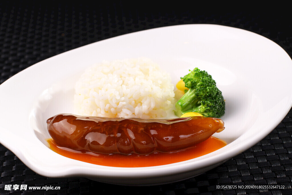 半片參扒飯