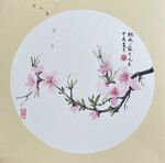 桃花 國畫