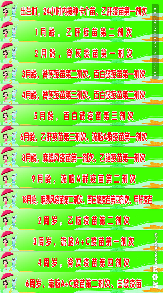 預(yù)防接種程序樓梯