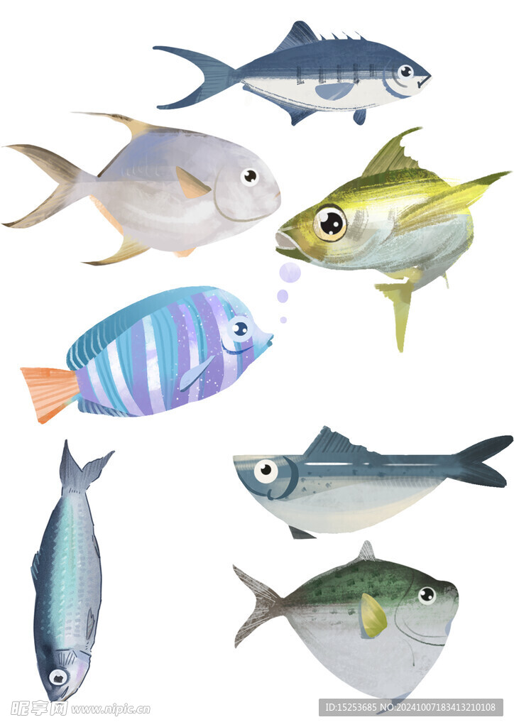 水彩魚