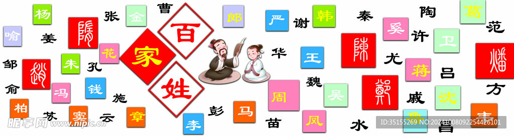 百家姓文化墻