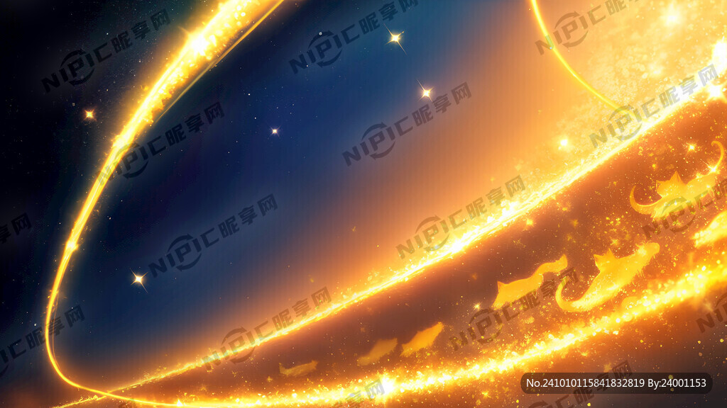 金色貓   金色背景  夢幻 