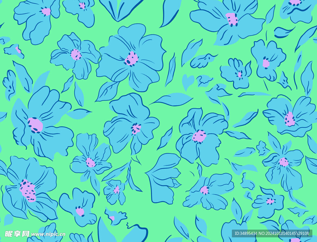 線稿花