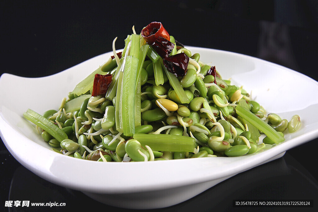 麥芹拌豆芽